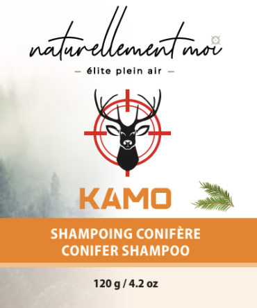 KAMO conifer conifère shampoing shampoo hunt chasse
